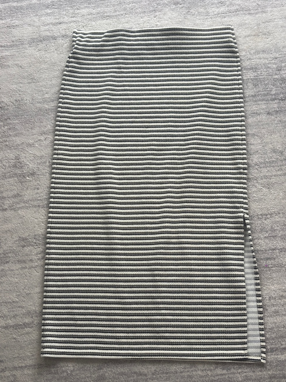 Loft striped midi skirt
